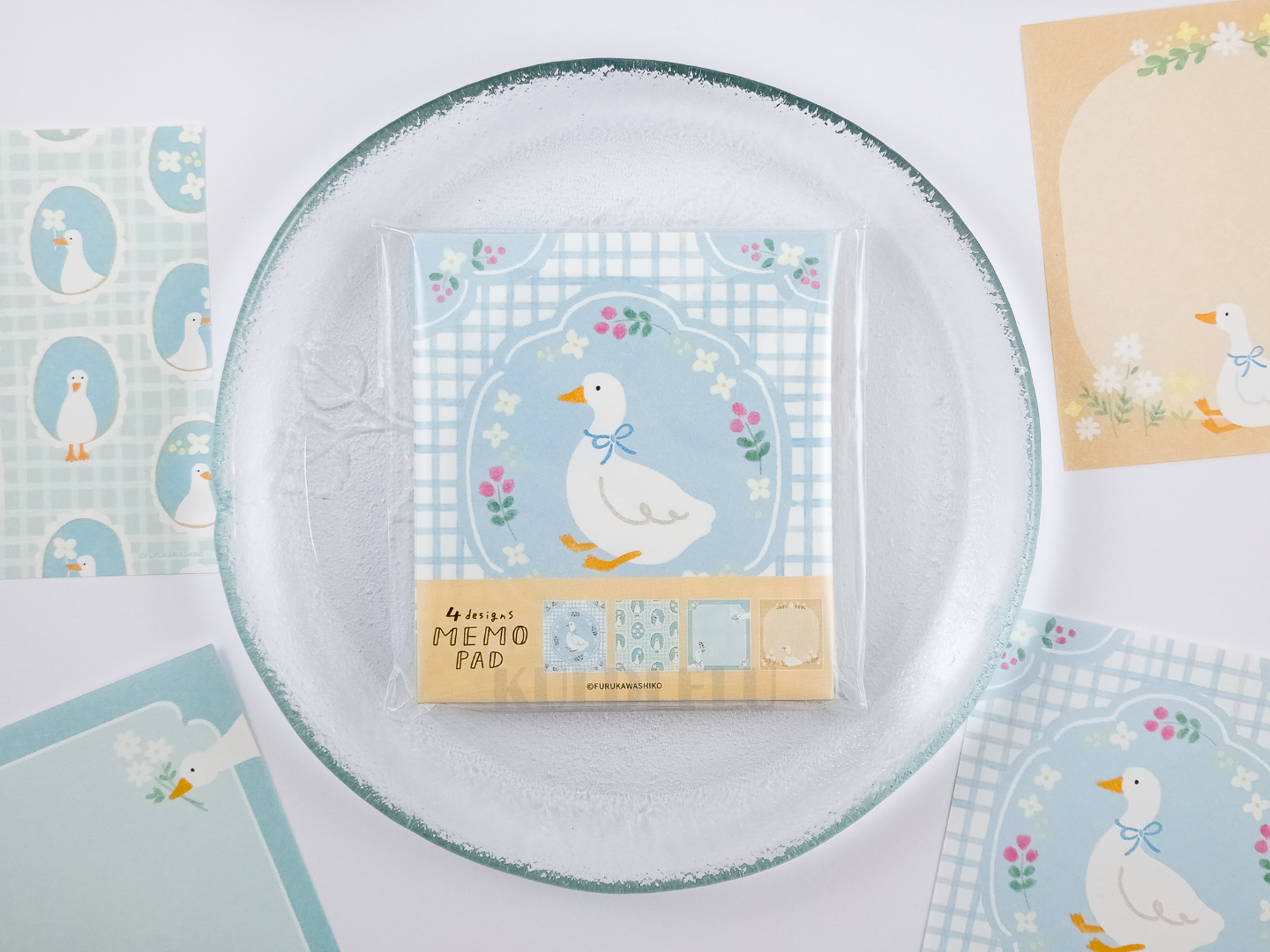 Furukawa Memo Pad LM390 - Flower Duck