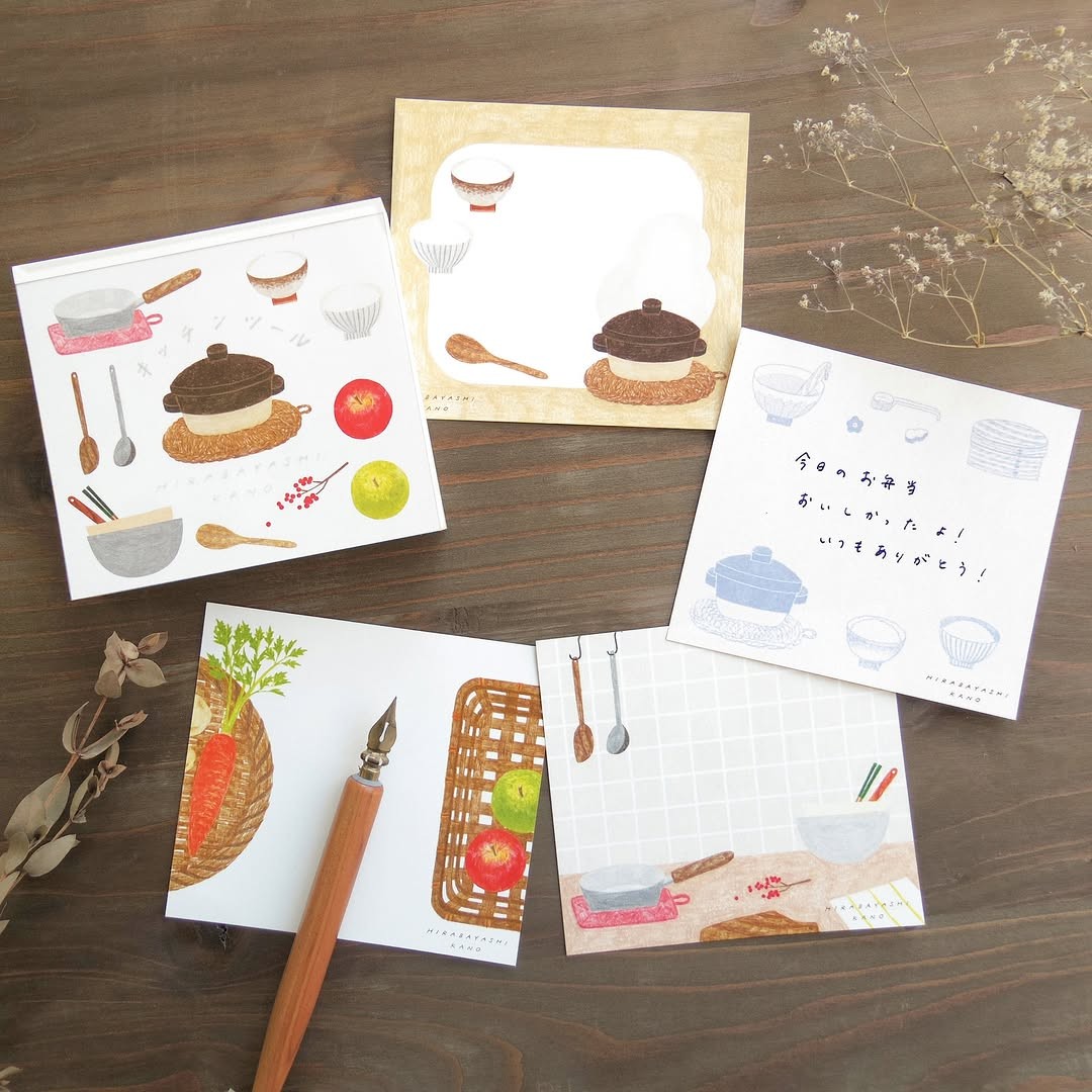 Cozyca x Hirabayashi Kano Memo Pad - Kitchen Tools