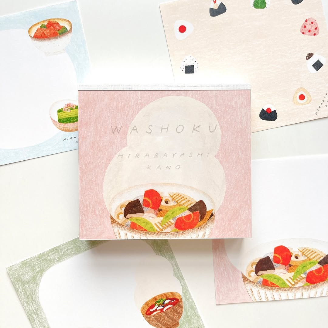 Cozyca x Hirabayashi Kano Memo Pad - Washoku