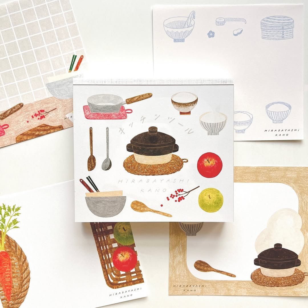 Cozyca x Hirabayashi Kano Memo Pad - Kitchen Tools