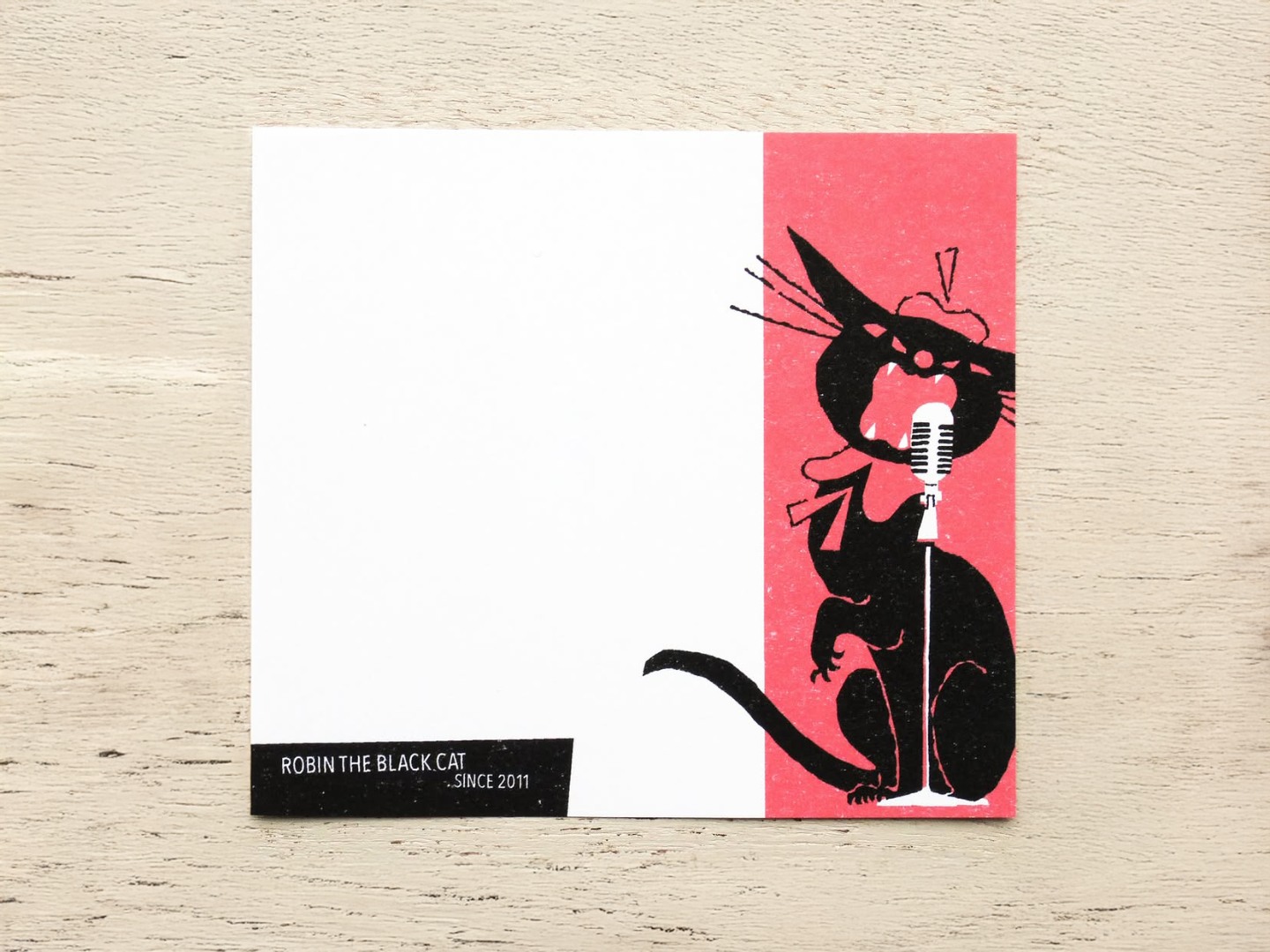 Cozyca x Kuro Neko Isho Memo Pad - Robin The Black Cat
