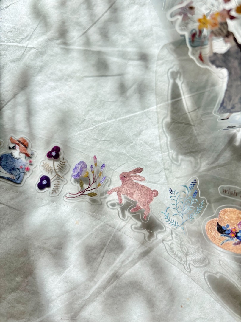 Pion Kiss-Cut PET Tape Mini Girl - Blooming