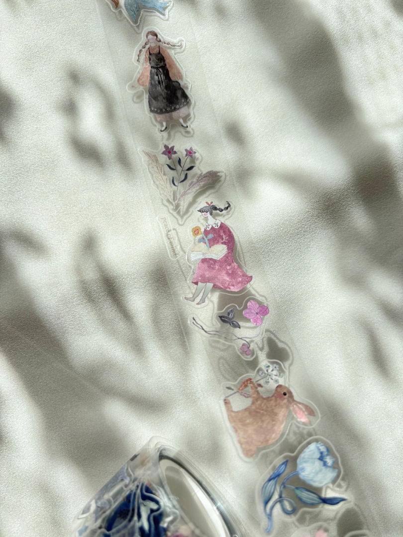 Pion Kiss-Cut PET Tape Mini Girl - Blooming