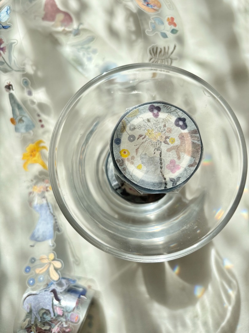 Pion Kiss-Cut PET Tape Mini Girl - Blooming