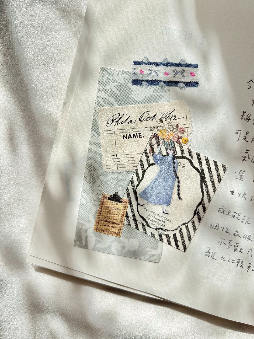 Pion Kiss-Cut PET Tape Mini Girl - Blooming