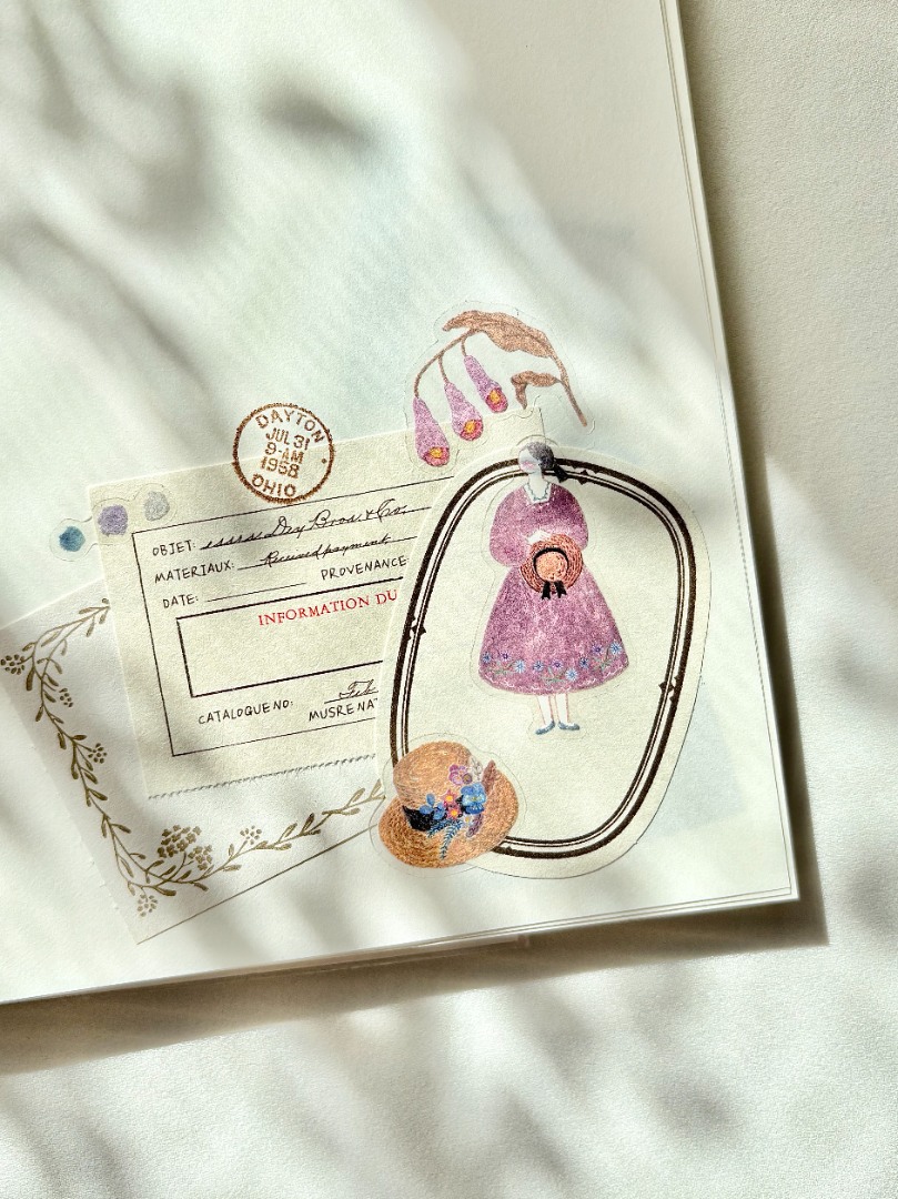 Pion Kiss-Cut PET Tape Mini Girl - Blooming