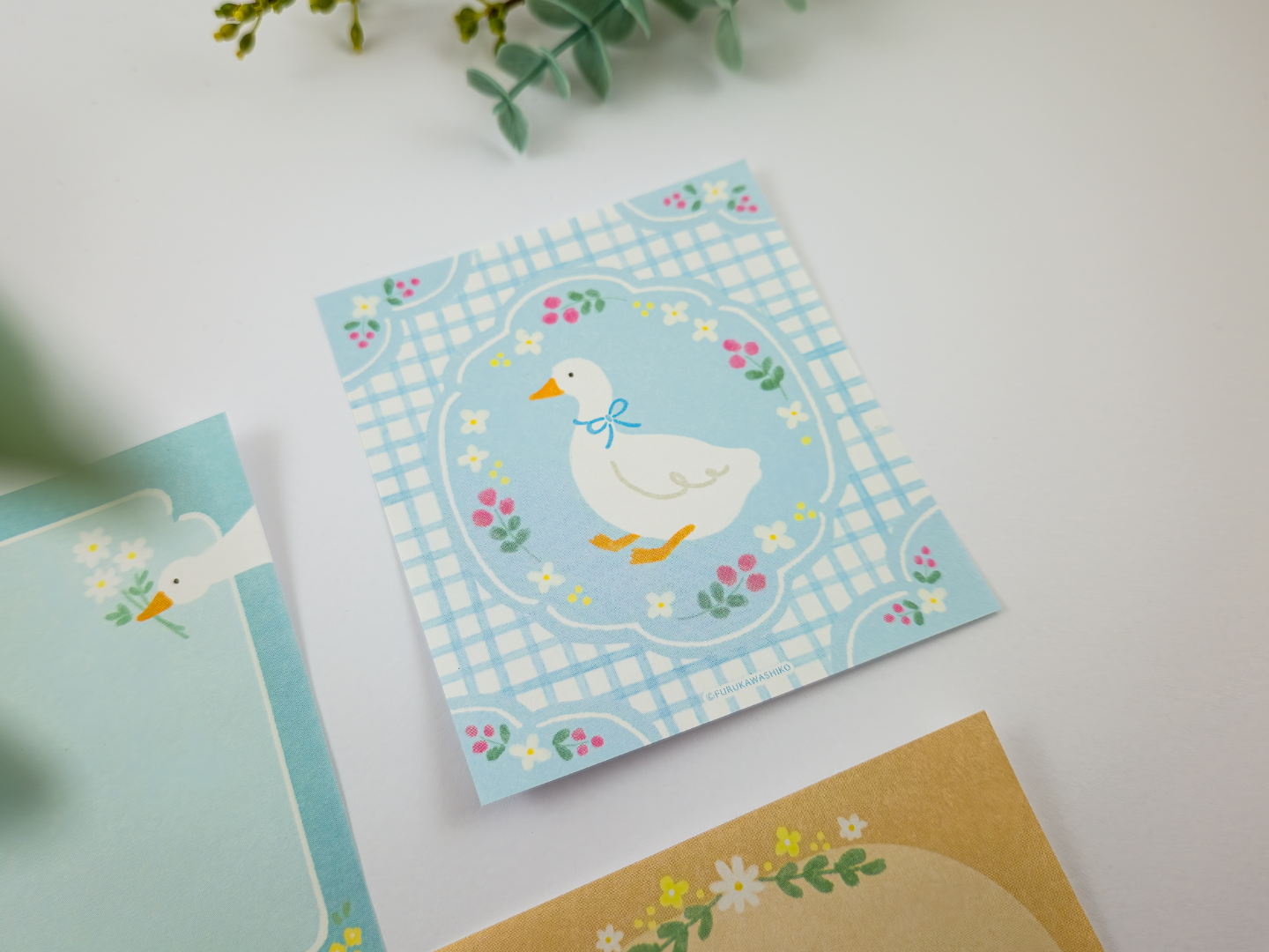 Furukawa Memo Pad LM390 - Flower Duck