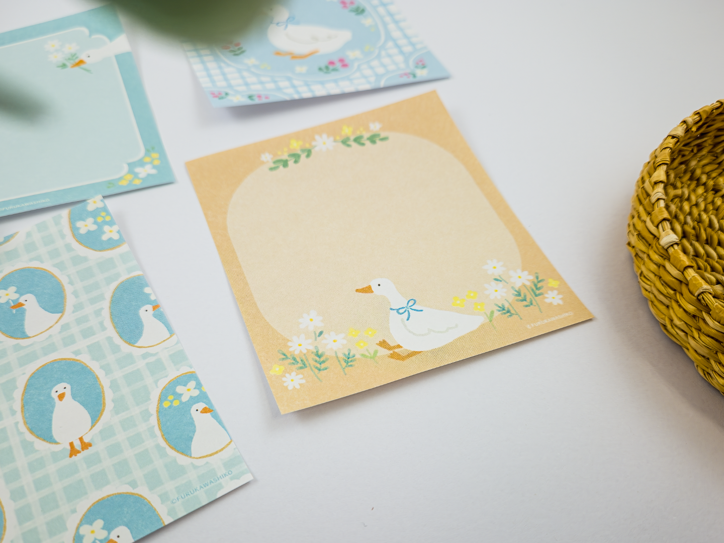 Furukawa Memo Pad LM390 - Flower Duck