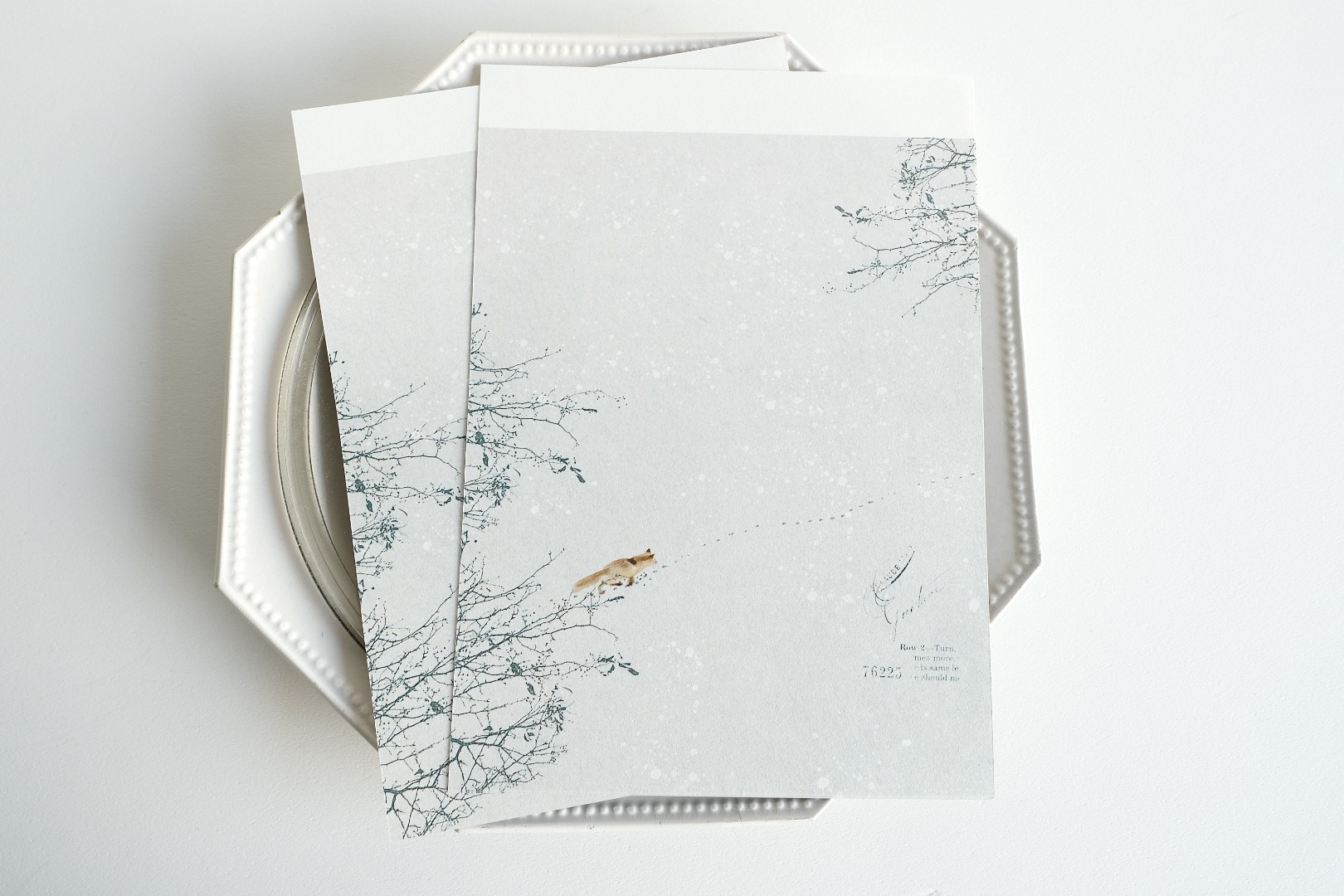 Yohaku Letter Set M-211 - Snow Play