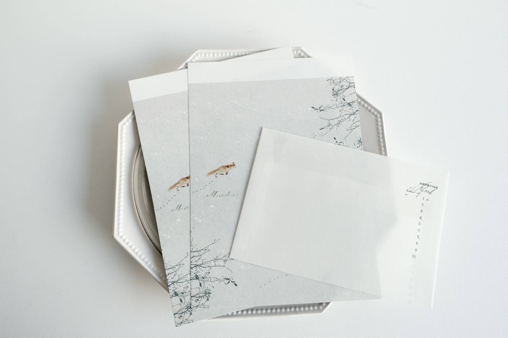 Yohaku Letter Set M-211 - Snow Play