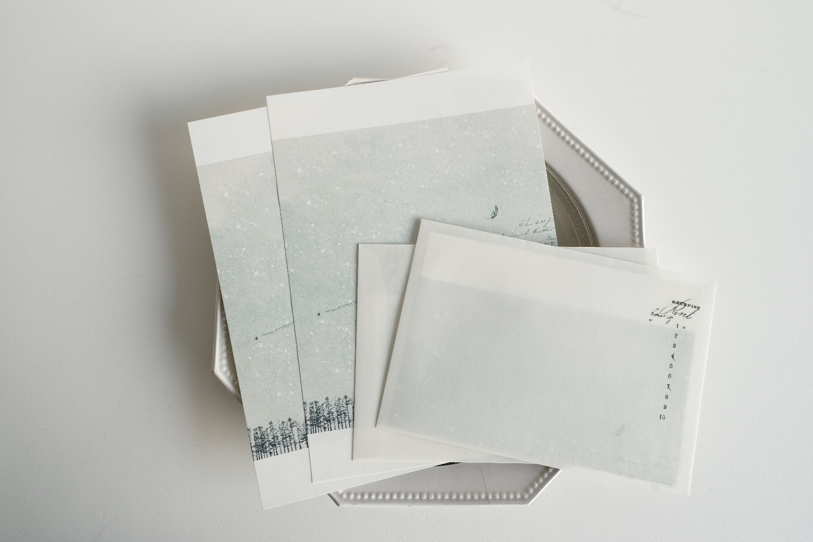 Yohaku Letter Set M-212 - Hoshimeguri (Star Journey)