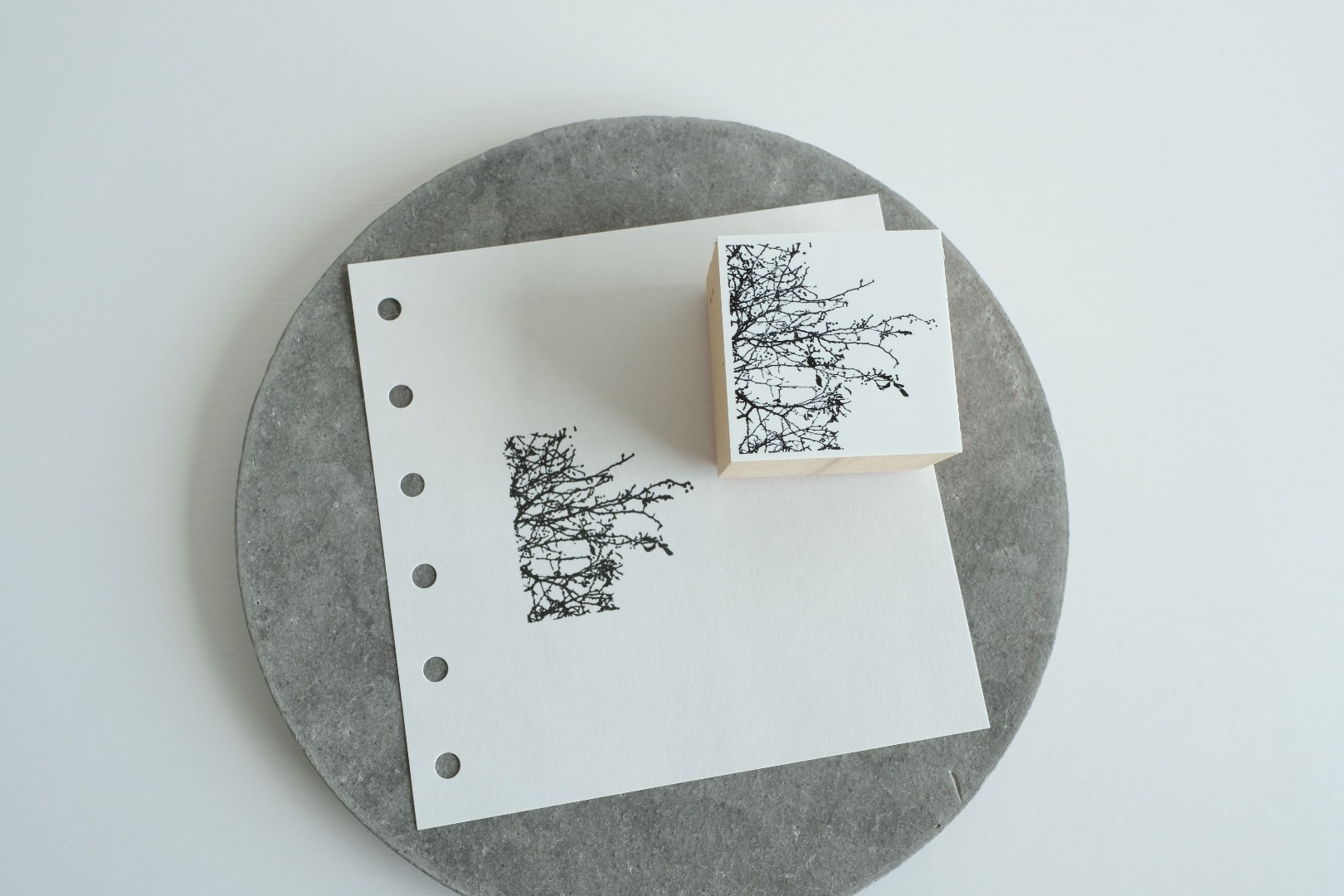 Yohaku Rubber Stamp S-124 - Fuyu no Asa