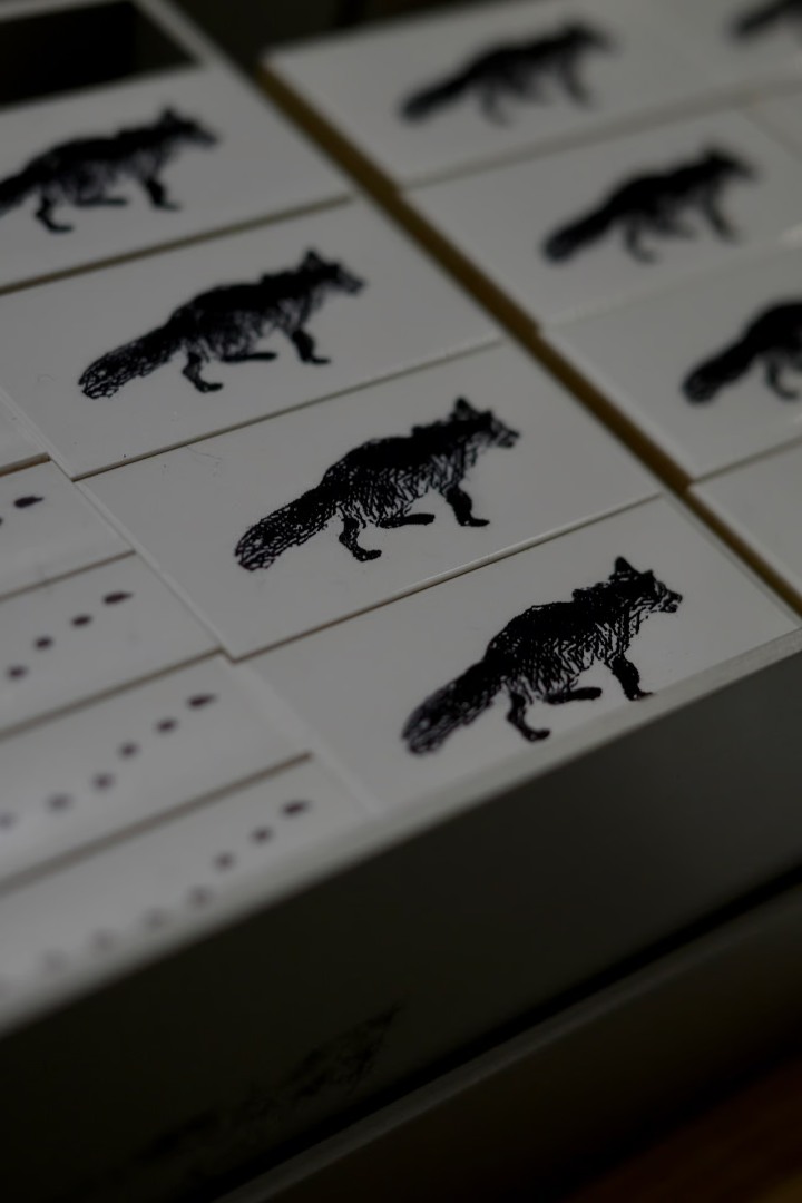 Yohaku Rubber Stamp S-127 - Kitakitsune