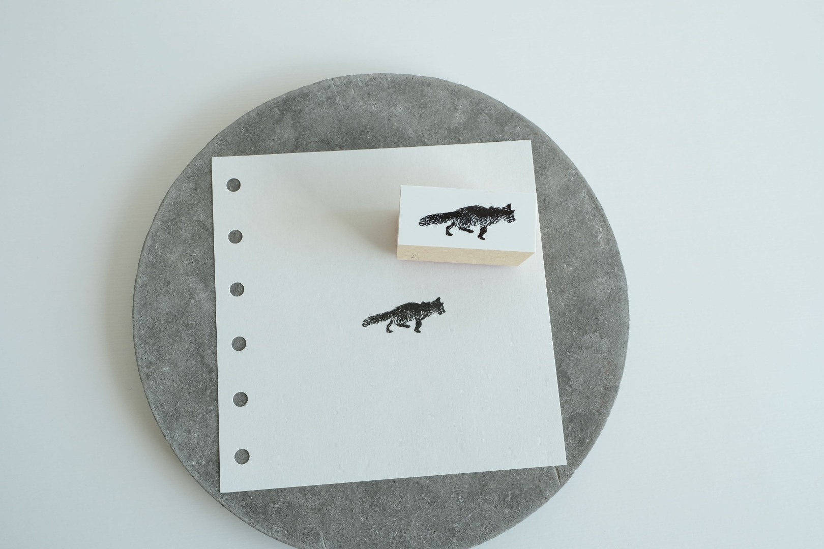 Yohaku Rubber Stamp S-127 - Kitakitsune