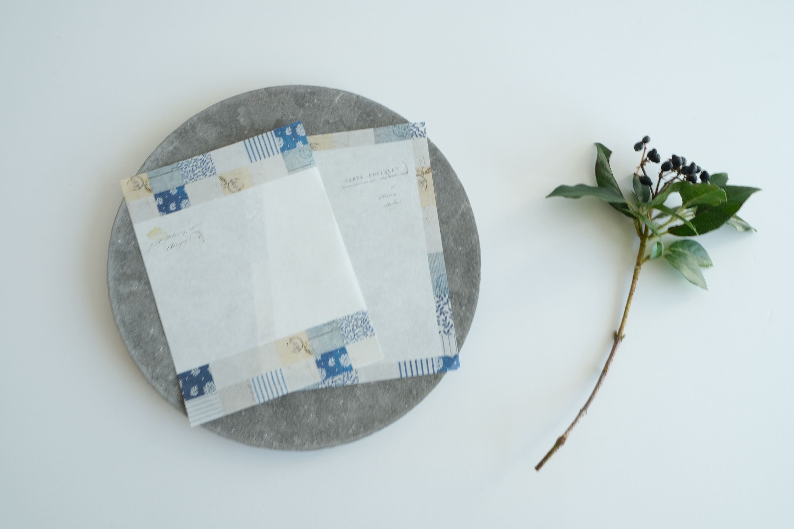 Yohaku Memo Pad CHECK&STRIPE Winter Gift YC-028 - Mosaic