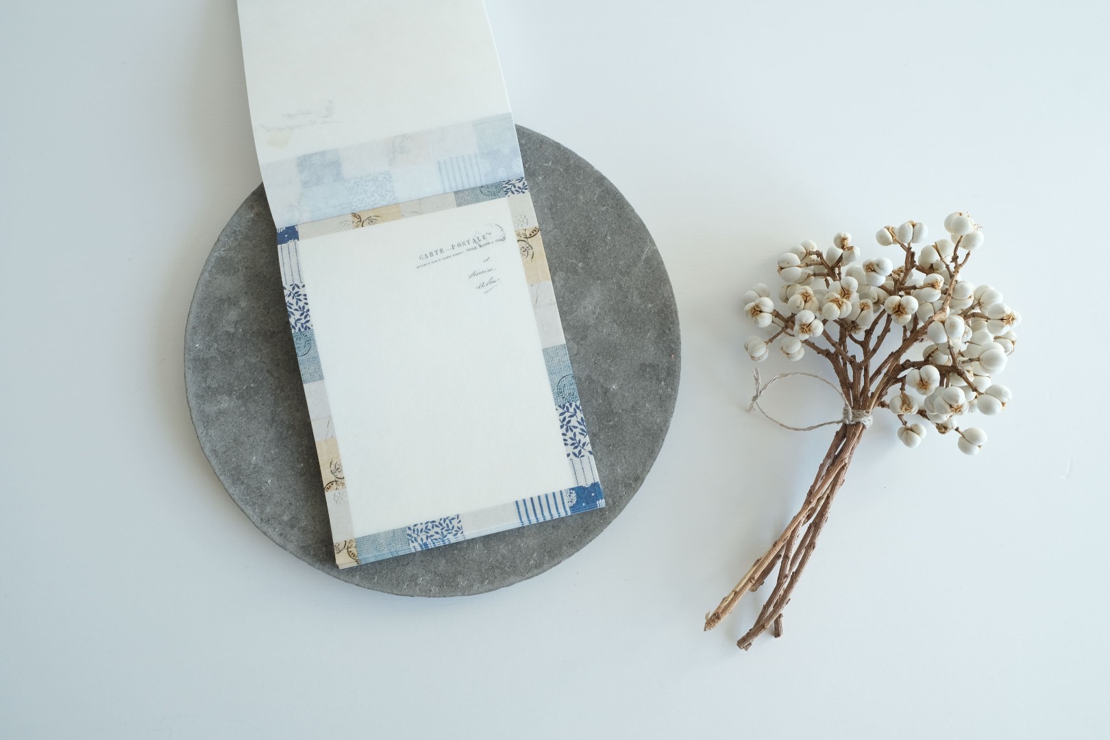 Yohaku Memo Pad CHECK&STRIPE Winter Gift YC-028 - Mosaic