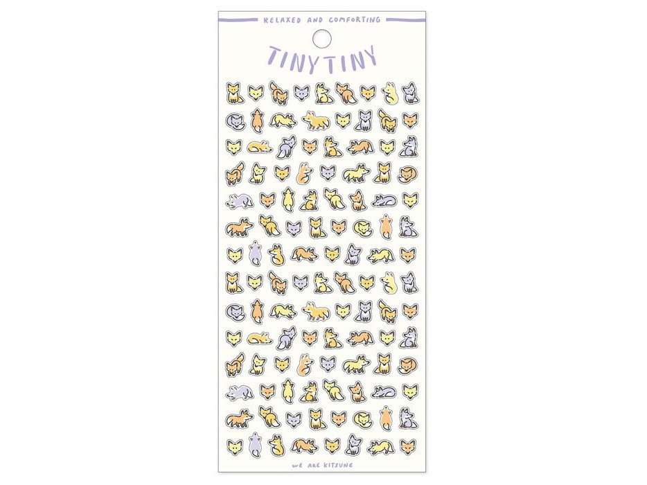 Mindwave Clear Sticker Sheet 82278 Tiny Tiny - Fox
