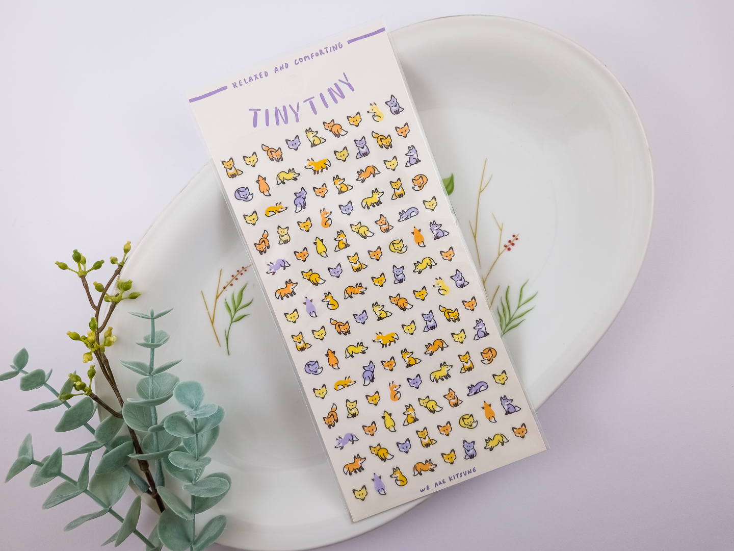 Mindwave Clear Sticker Sheet 82278 Tiny Tiny - Fox