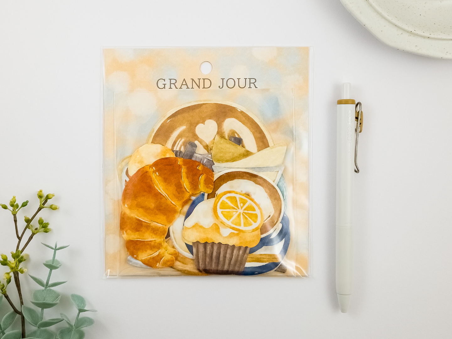 Mindwave Grand Jour Large Die-Cut Sticker Flakes - Coffee