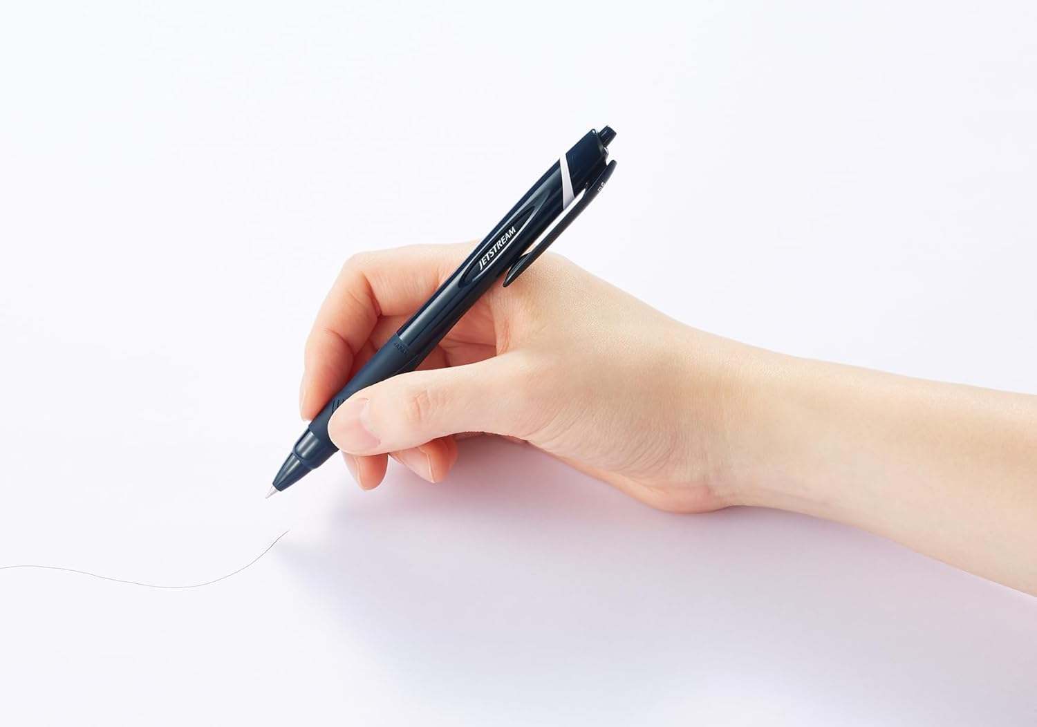 Uni Jetstream Standard Ballpoint Pen 0.38 mm Black Ink - Light Gray