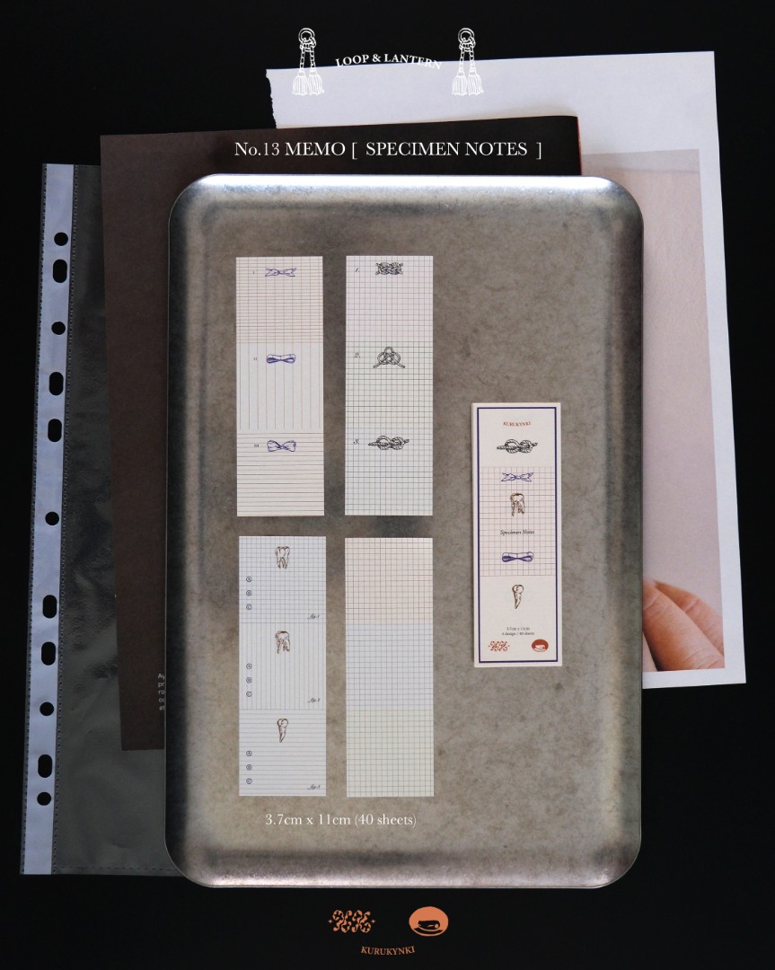 Pre-Order Kurukynki Memo Pad - Specimen Notes