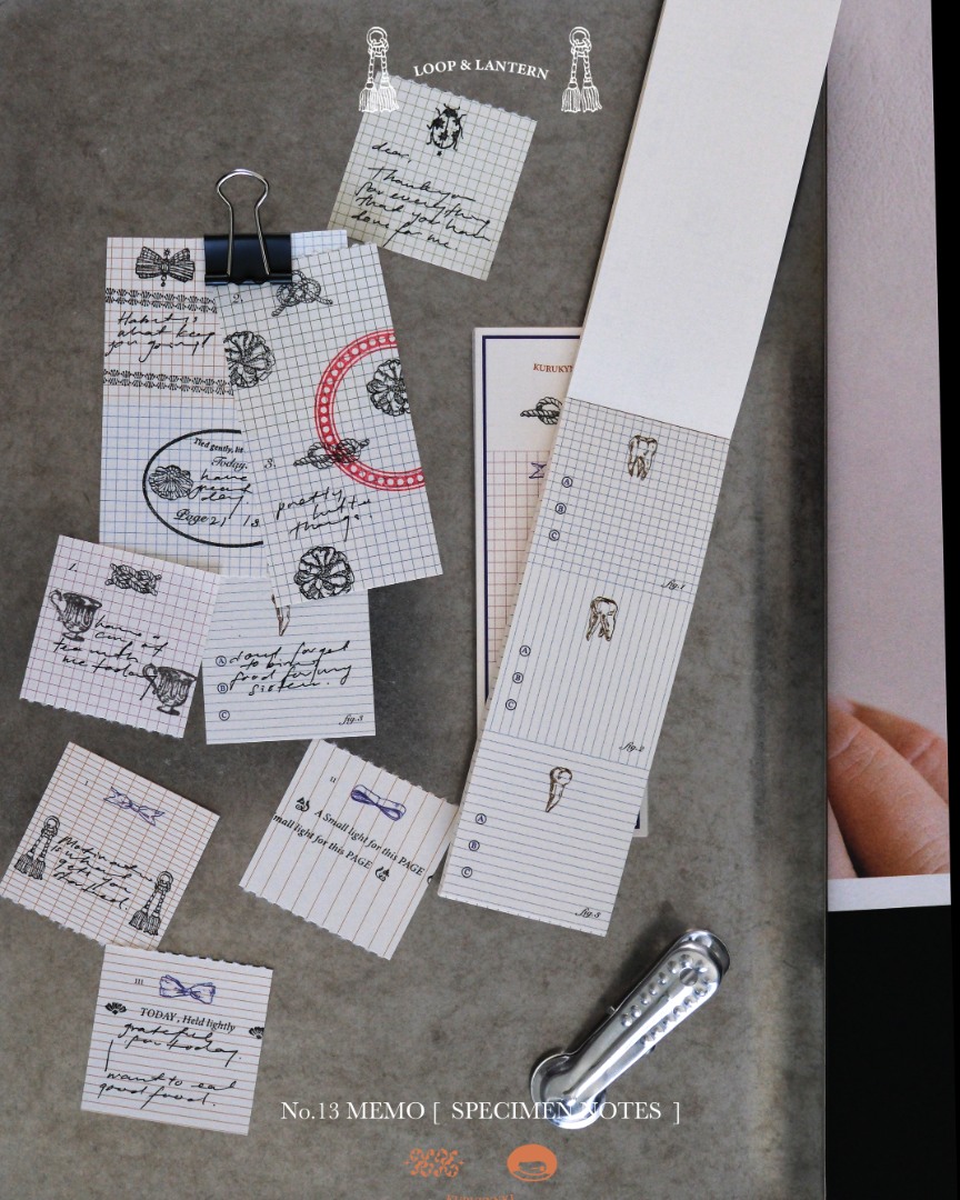 Pre-Order Kurukynki Memo Pad - Specimen Notes