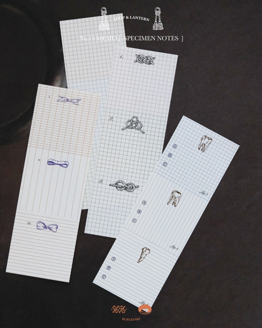 Pre-Order Kurukynki Memo Pad - Specimen Notes
