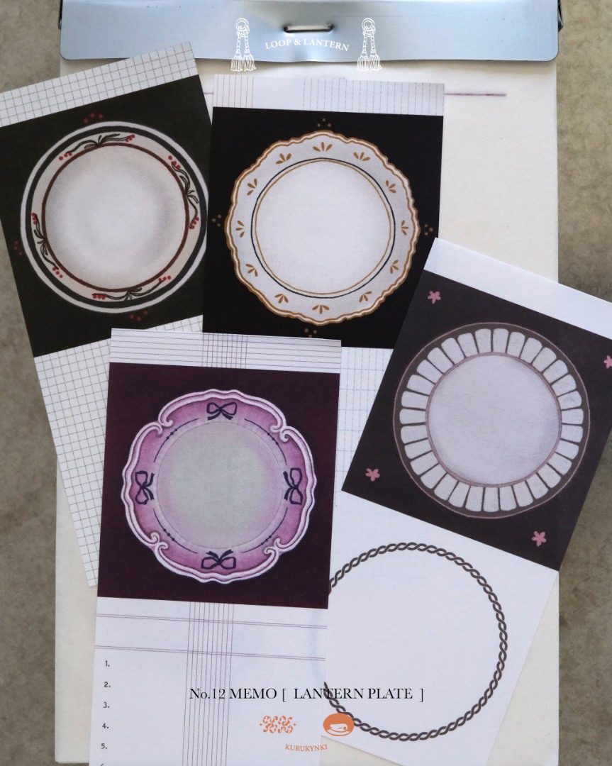 Pre-Order Kurukynki Memo Pad - Lantern Plate
