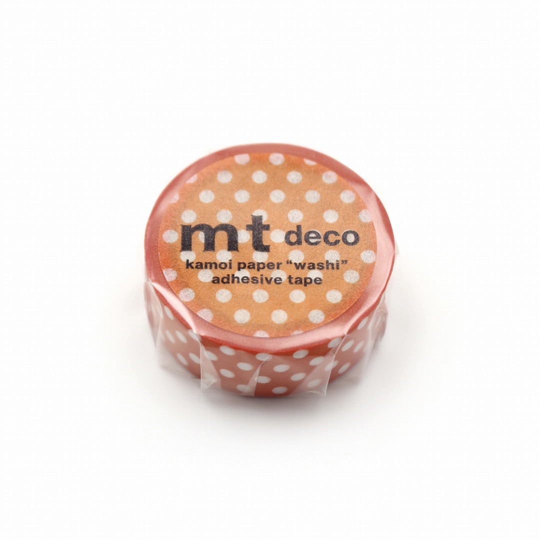 mt Washi Tape Dot - Deep Orange