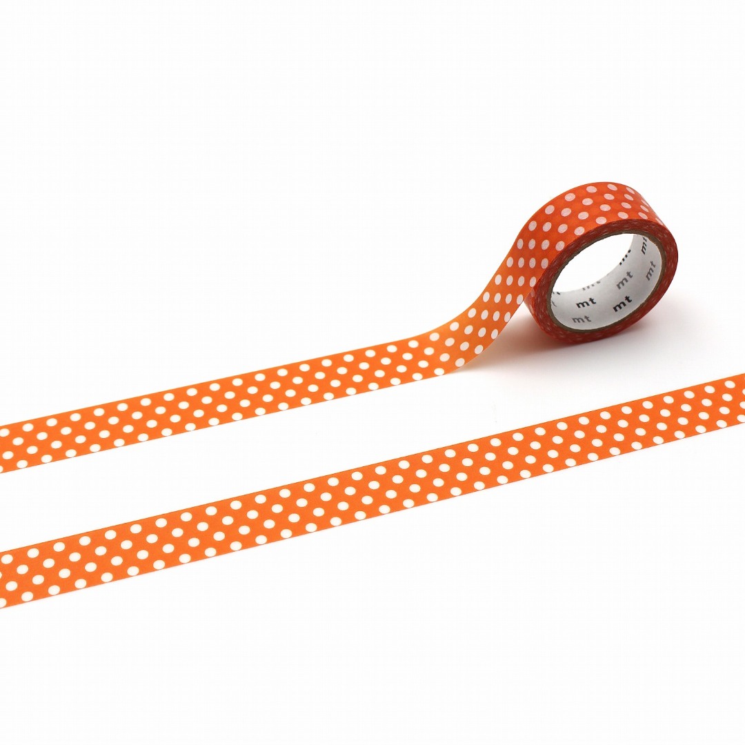 mt Washi Tape Dot - Deep Orange