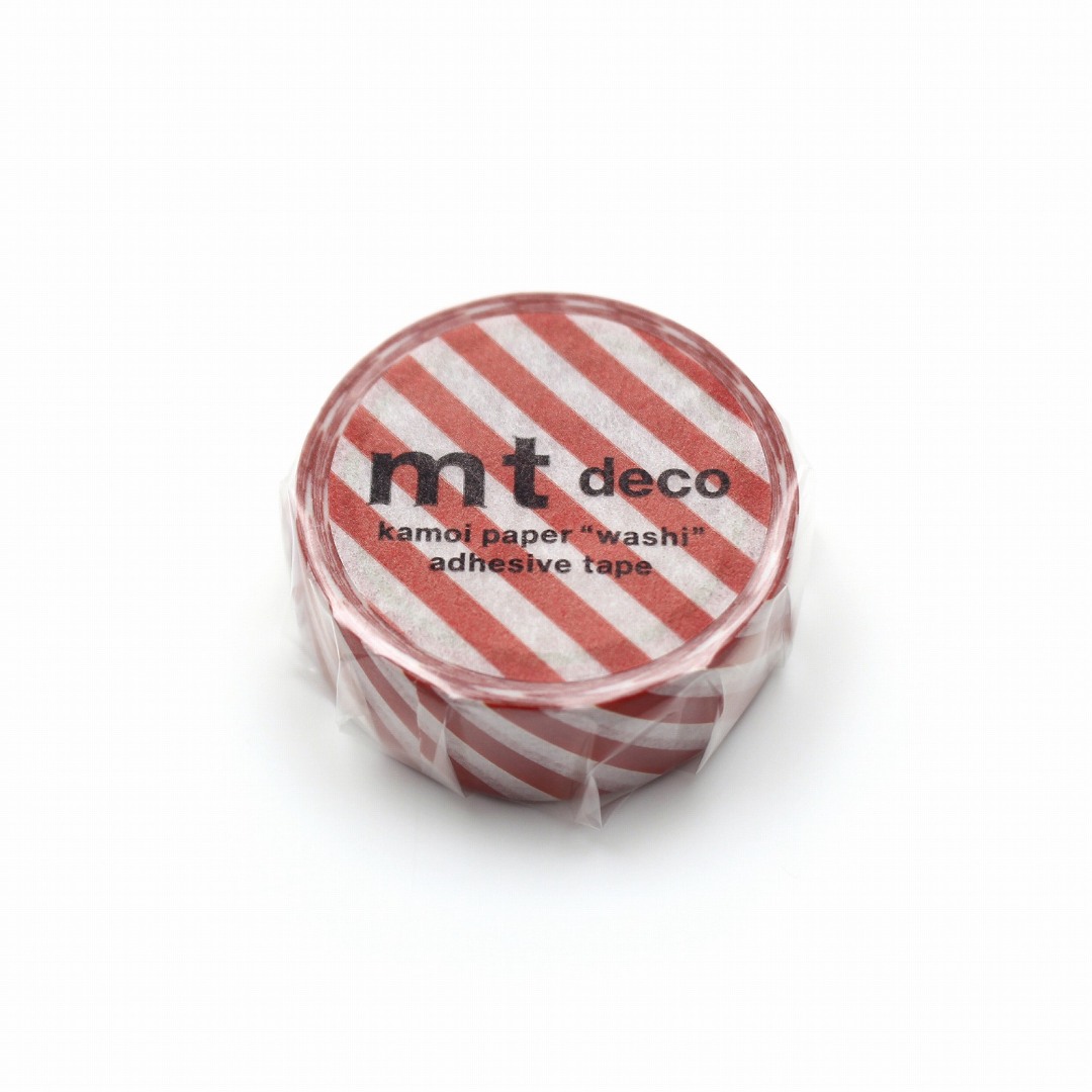 mt Washi Tape Stripe - Deep Red