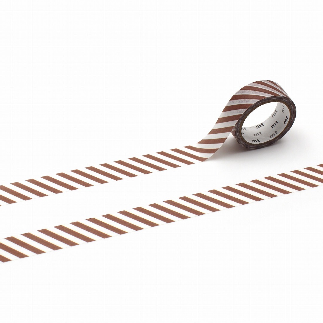 mt Washi Tape Stripe - Brown