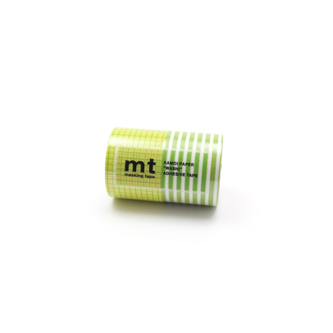 mt Wide Washi Tape Set - Yellow Green