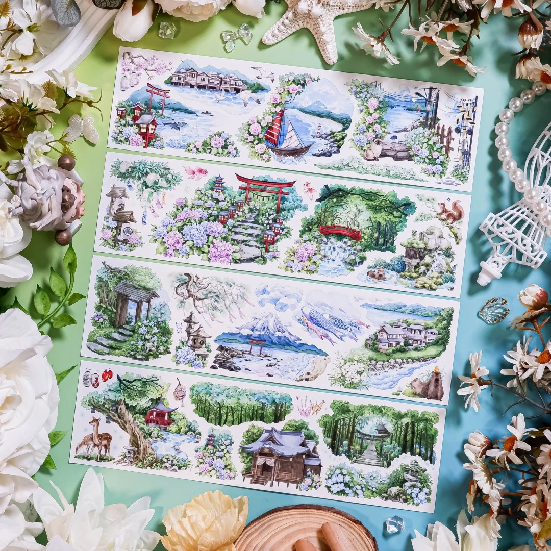 Shine Studio Washi Tape Sample - Prayer of the Sea Forest