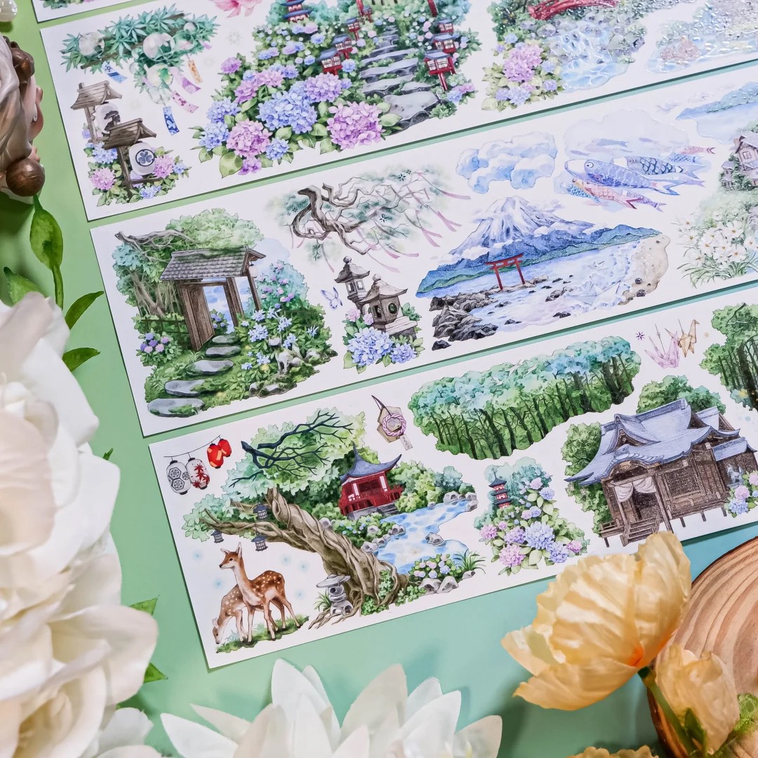 Shine Studio Washi Tape Sample - Prayer of the Sea Forest