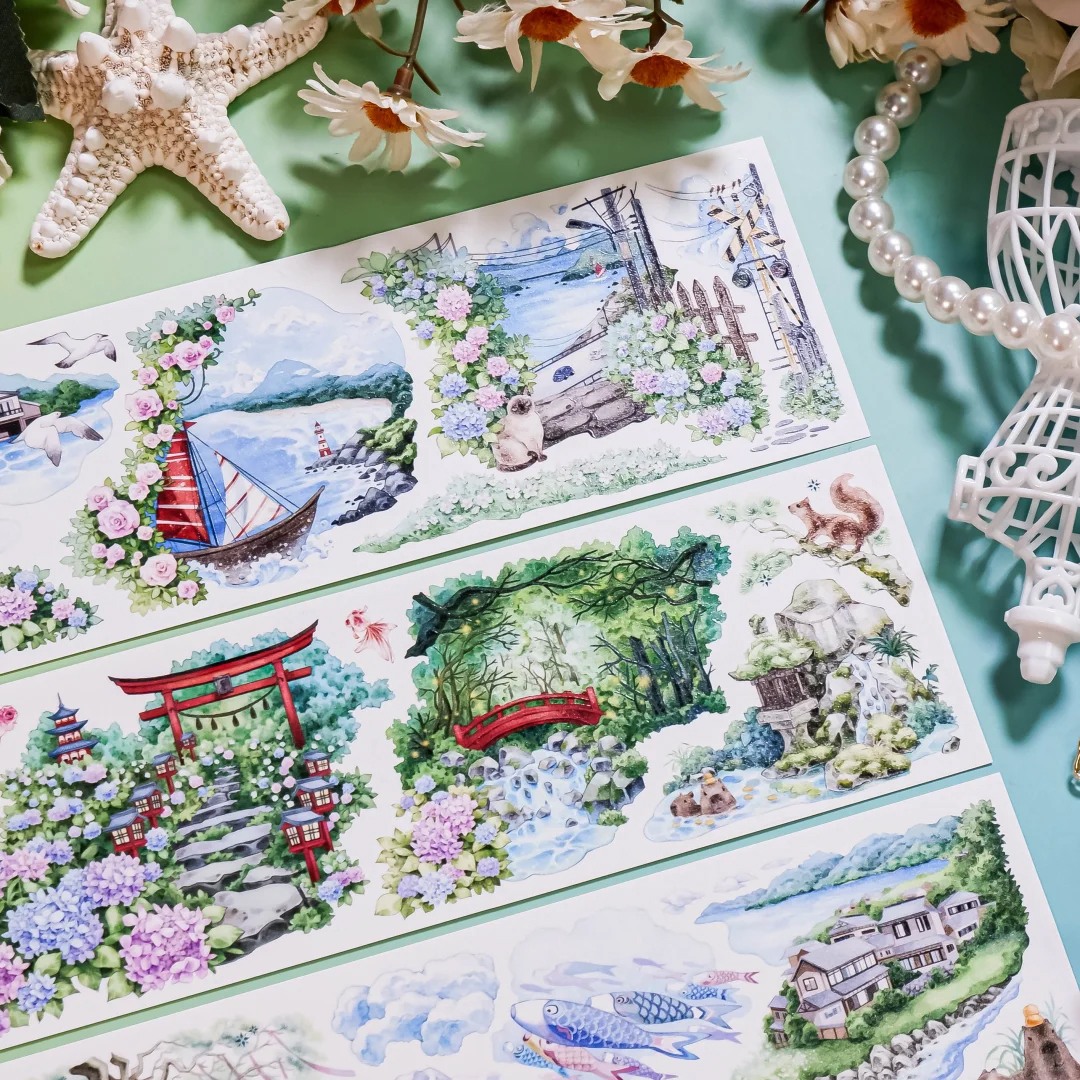 Shine Studio Washi Tape Sample - Prayer of the Sea Forest