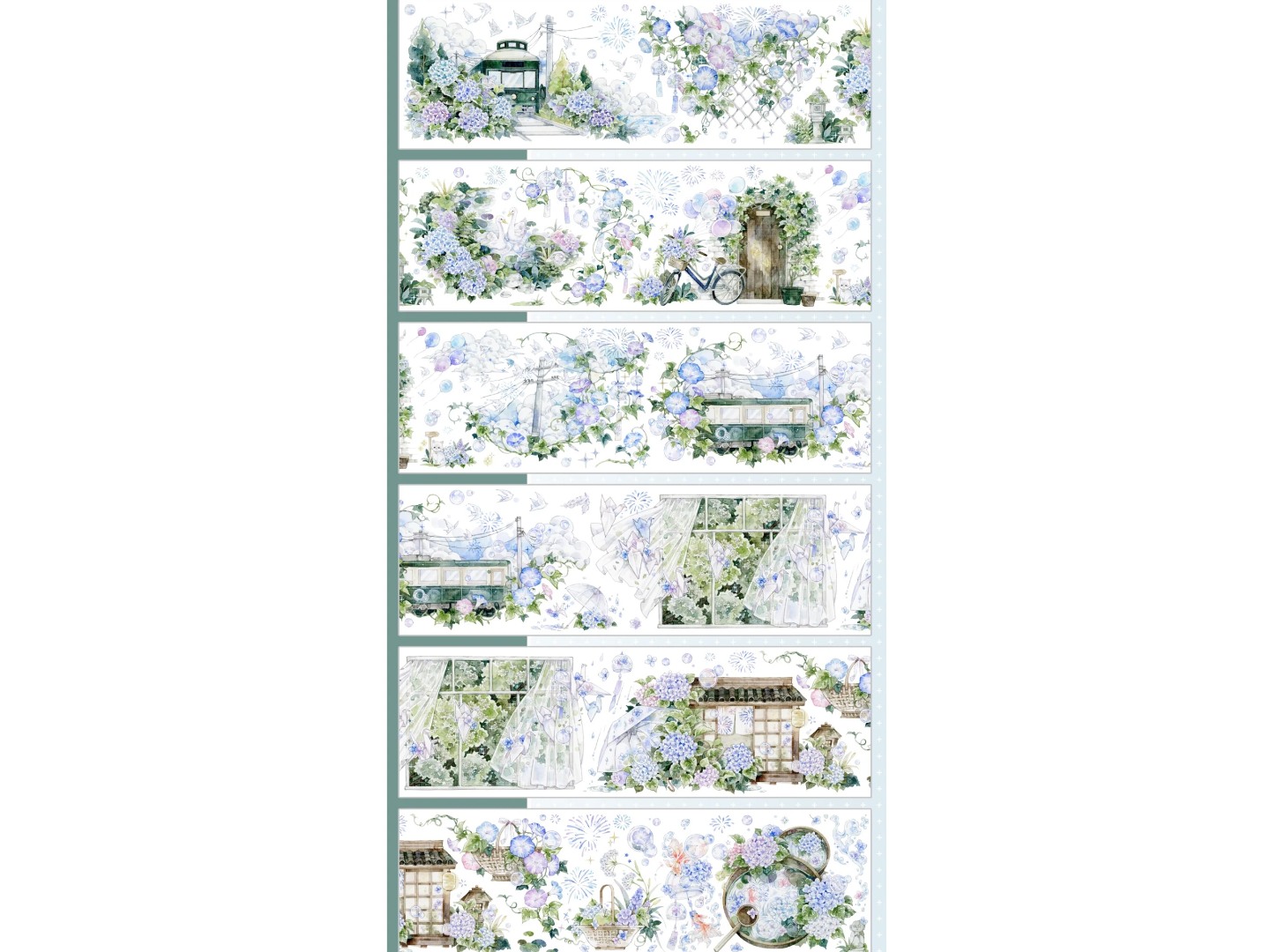 Shine Studio Washi Tape Sample - Poems of Summer Scenes