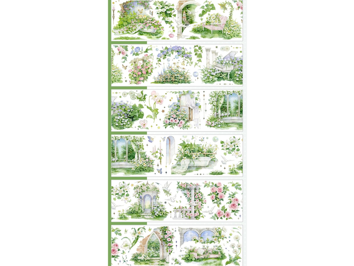 Shine Studio Washi Tape Sample - Dream Garden Arcade