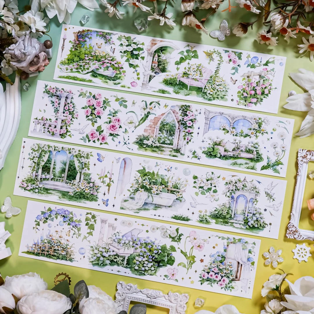 Shine Studio Washi Tape Sample - Dream Garden Arcade