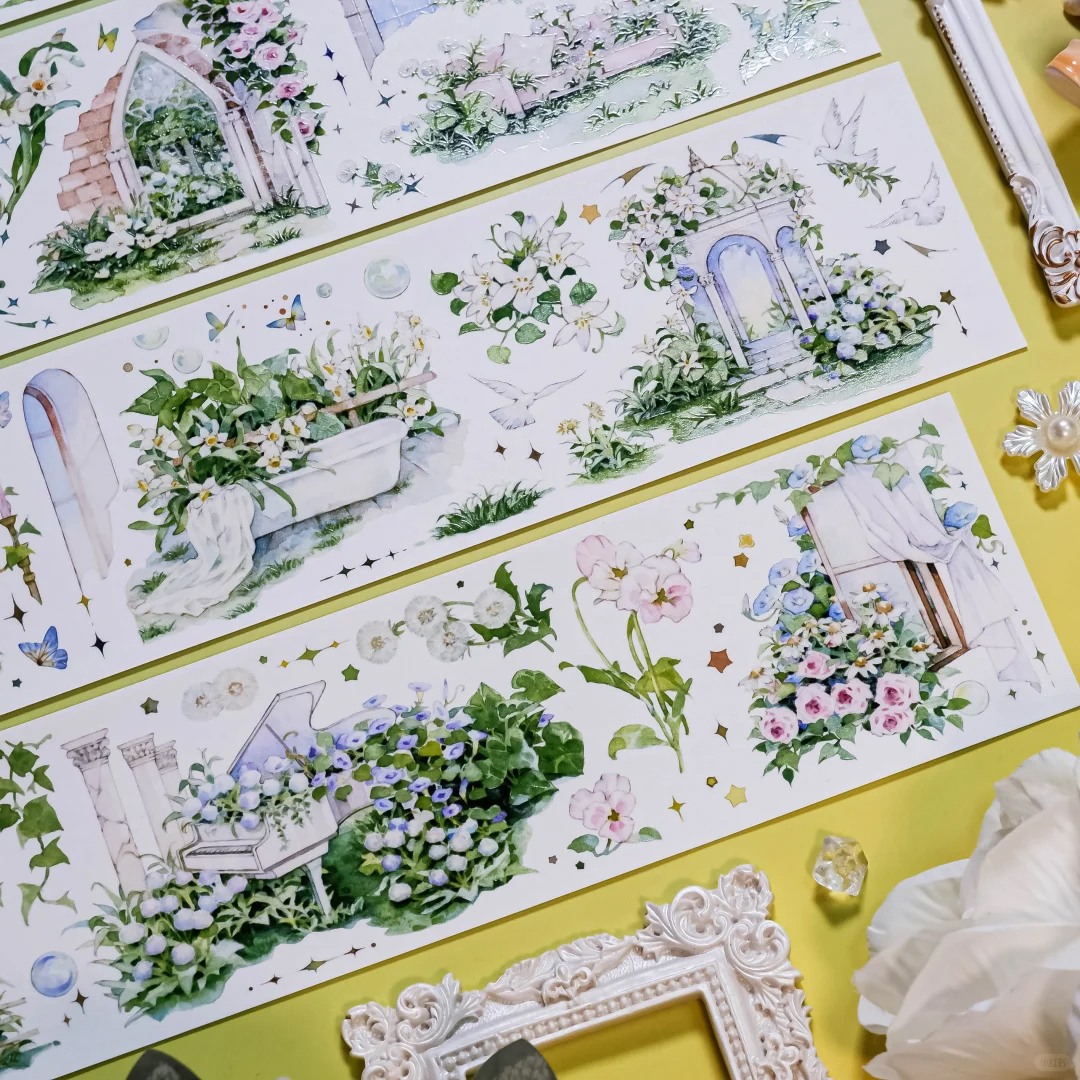 Shine Studio Washi Tape Sample - Dream Garden Arcade