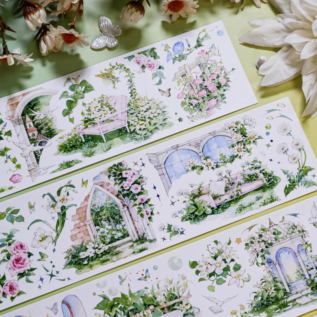 Shine Studio Washi Tape Sample - Dream Garden Arcade