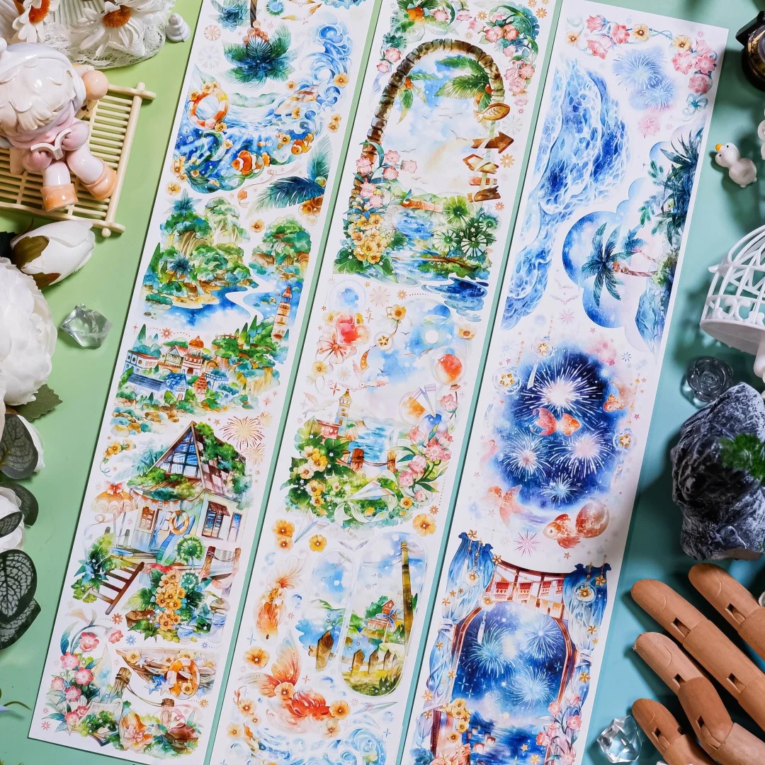 Shine Studio Washi Tape Sample - Iridescent Summer