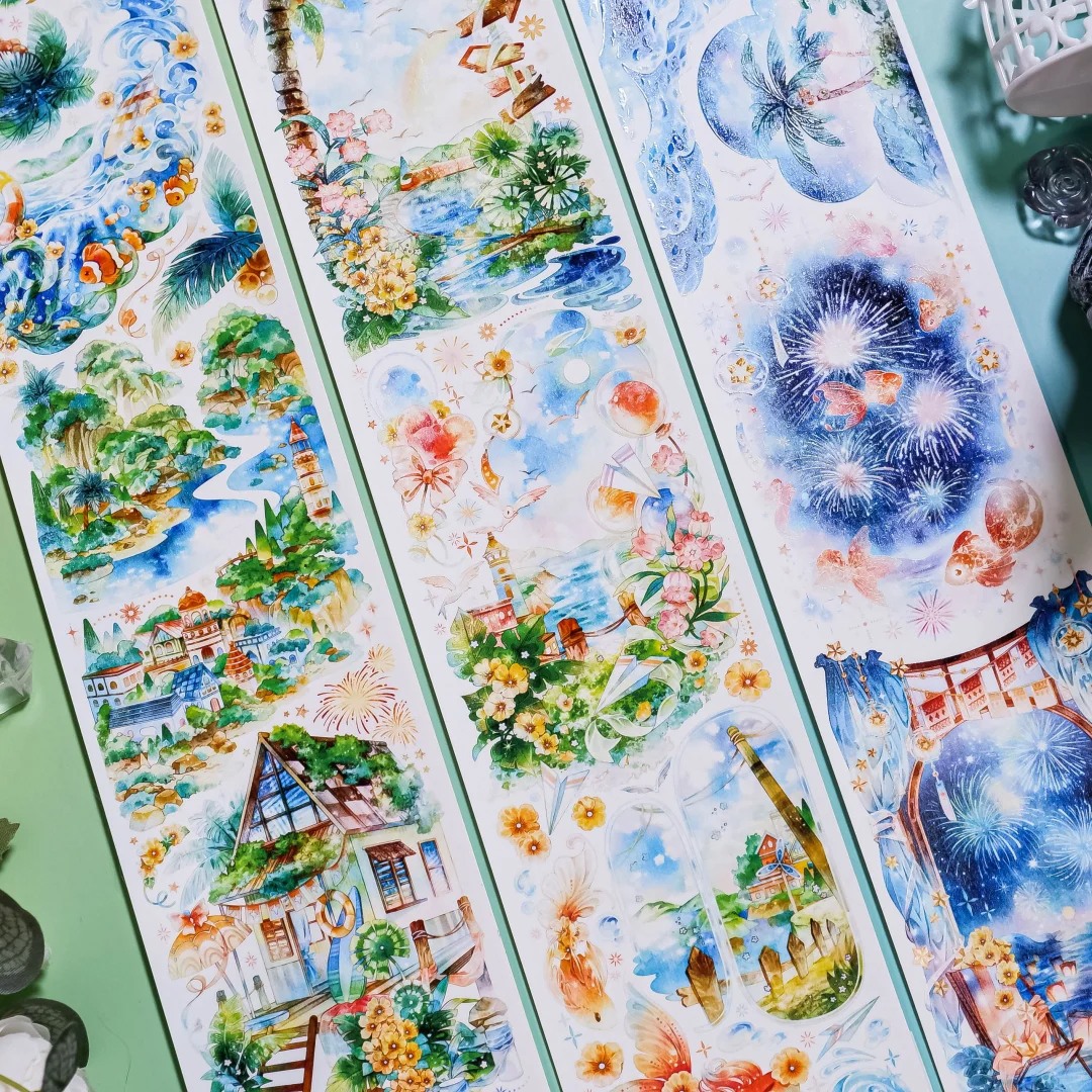 Shine Studio Washi Tape Sample - Iridescent Summer