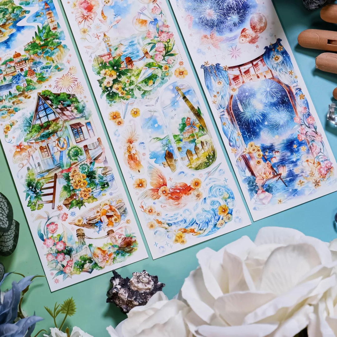 Shine Studio Washi Tape Sample - Iridescent Summer