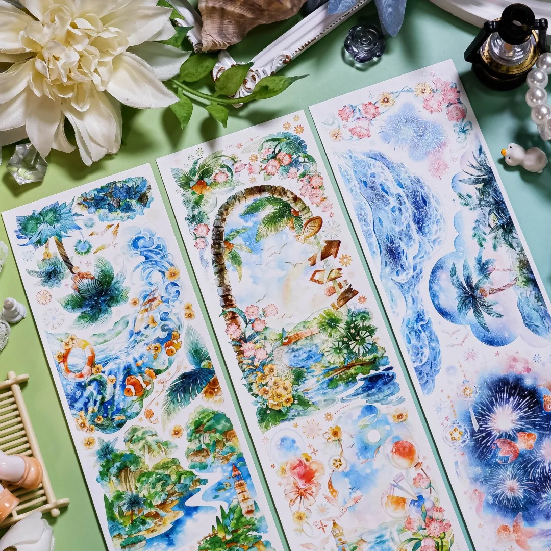 Shine Studio Washi Tape Sample - Iridescent Summer