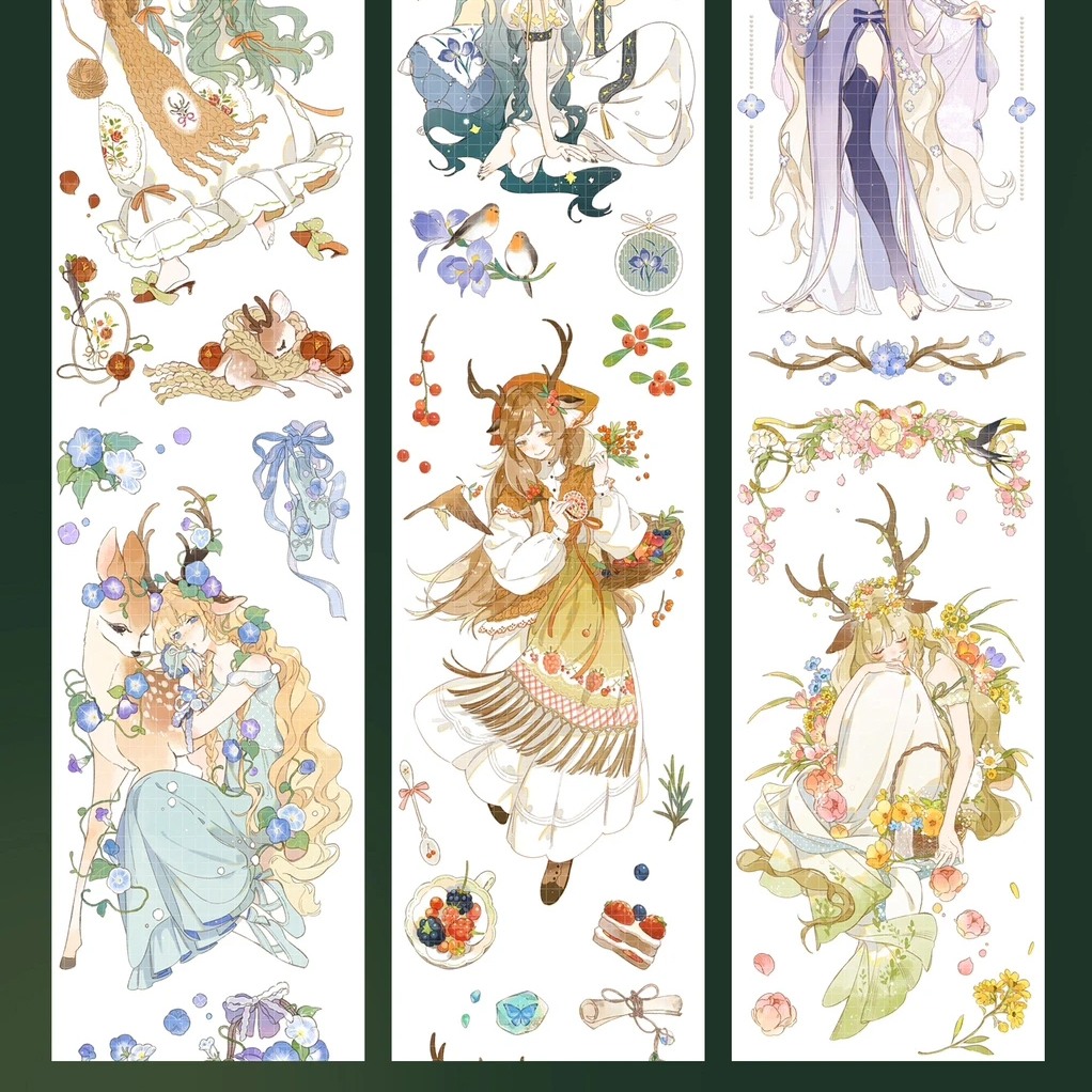 Shine Studio Washi Tape Sample - Deer In The Deep Forest