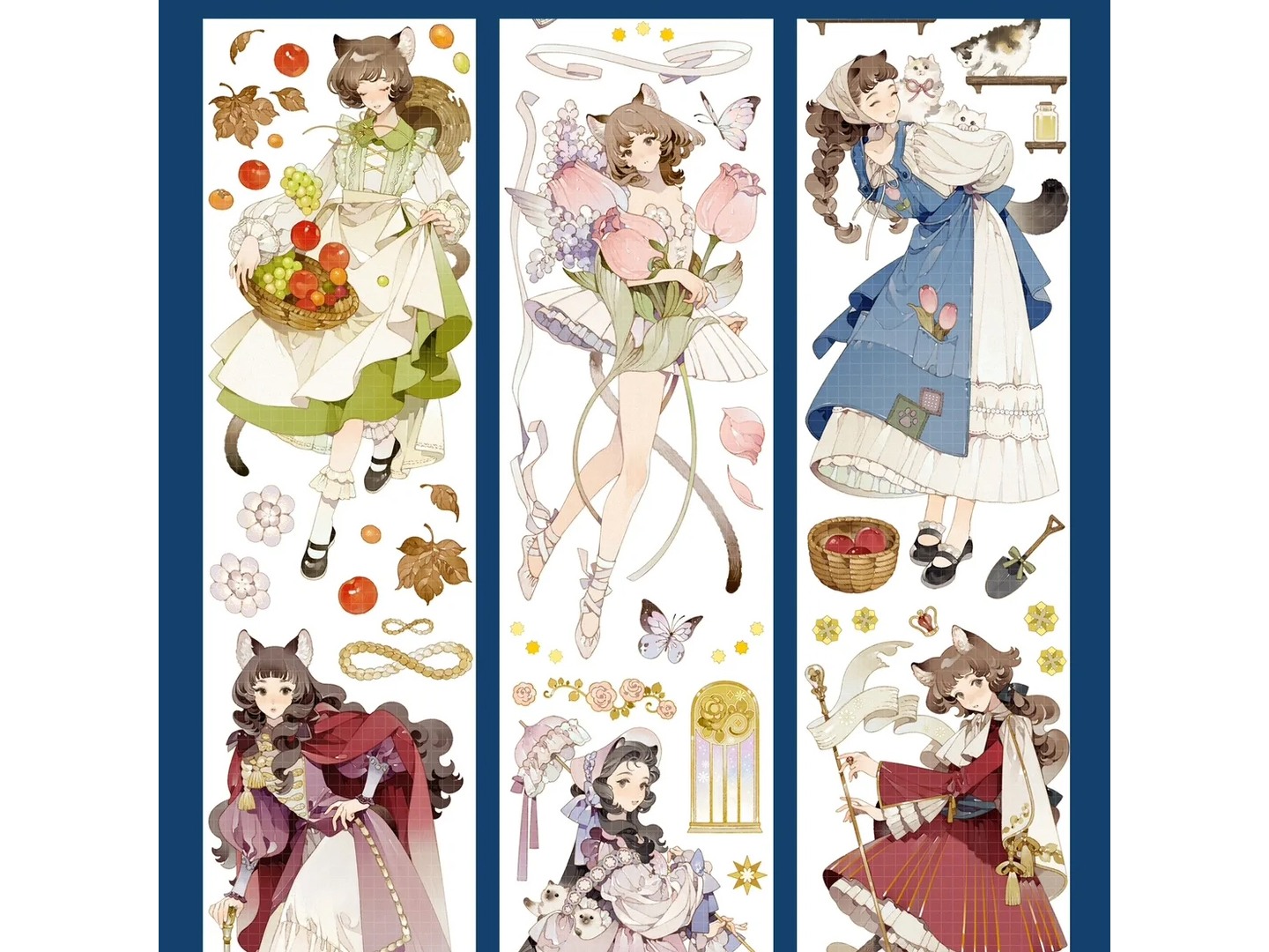 Shine Studio Washi Tape Sample - Light Cat Steps