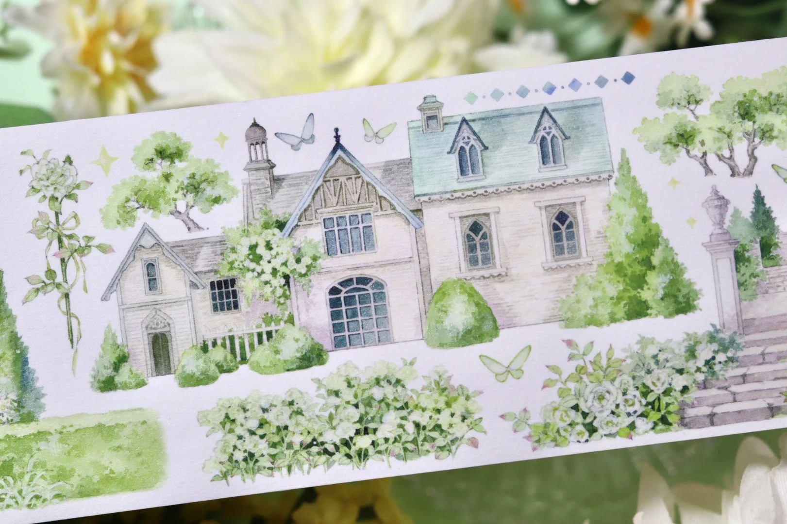 Shine Studio Washi Tape Sample - Garden Castle