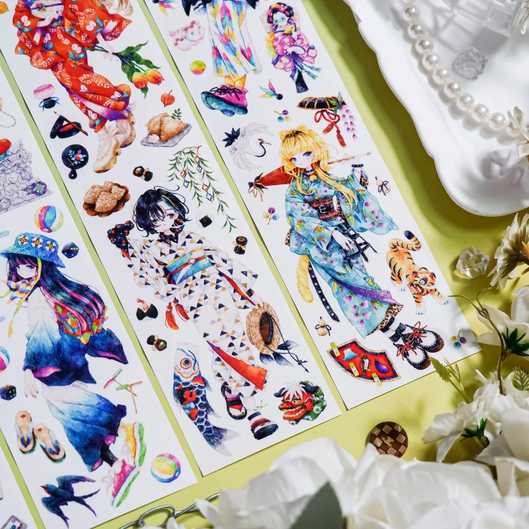 Shine Studio Washi Tape Sample - Leaping Colors