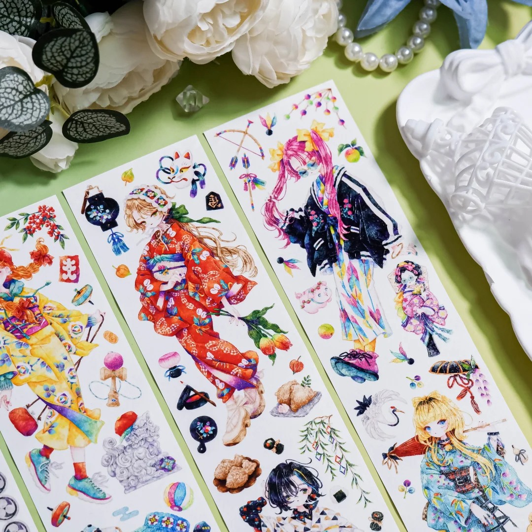 Shine Studio Washi Tape Sample - Leaping Colors